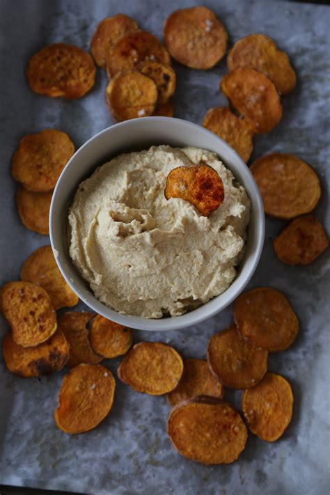 Meg's Food! | Delectably Creamy Hummus with Sweet Potato Chips - Meg's ...