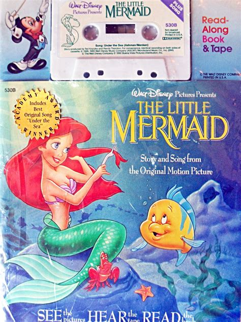 Walt Disney Read-Along Book and Tape - The Little Mermaid - Disney ...