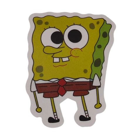 spongebob sticker on a white background