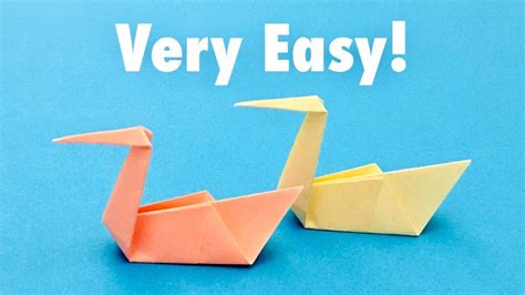 Sticky Note Origami Easy Swan - Post-it Origami - Origami Swan Easy Tutorial Step by Step - YouTube