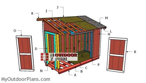 5x12 Pent Shed Roof Plans | MyOutdoorPlans