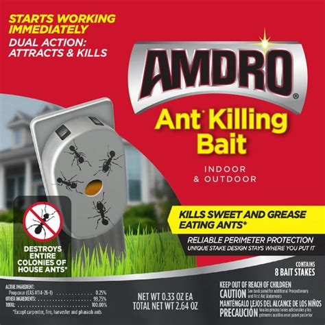 Amdro Ant Killer Bait Stations for Indoor & Outdoor, 8 Pack - Walmart.com - Walmart.com