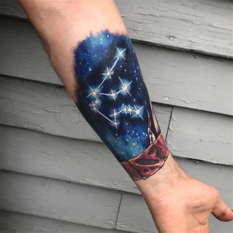 45 Awesome Aquarius Constellation Tattoo Designs With Meaning