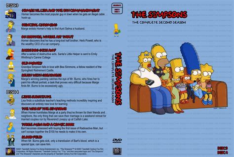 the simpsons season 2 - TV DVD Custom Covers - 211simpsons s2b cstm hires :: DVD Covers