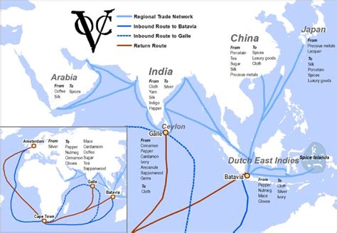 V.O.C. Global trading routes | Kaarten, Geschiedenis, Slavernij