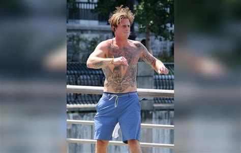 Cameron Douglas Shows Off Tattoos During Shirtless Run In NYC