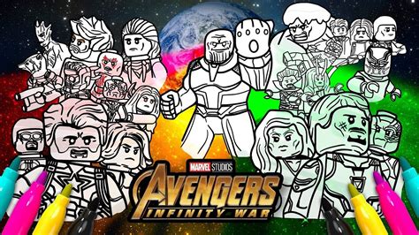 Avengers Infinity War Characters Coloring Pages - Motherhood