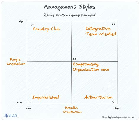 Blake Mouton Leadership Grid- Styles and their Polarities