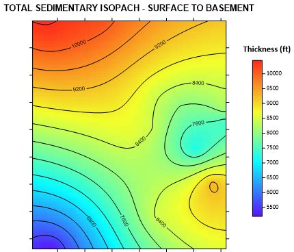 Create an Isopach or Isochore map in Surfer – Golden Software Support