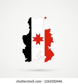 Udmurt Republic Map Udmurt Republic Flag Stock Vector (Royalty Free ...