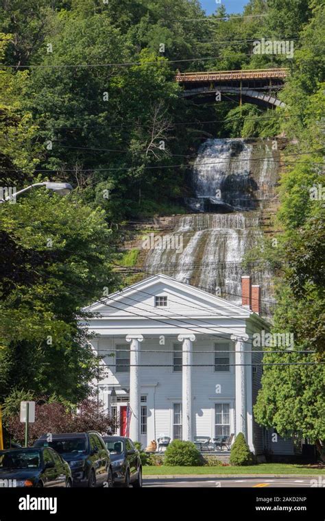 August 1st, 2019 - Finger Lakes, NY, USA: Montour Falls Waterfall ...