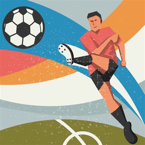 Abstract Soccer Player 206724 Vector Art at Vecteezy