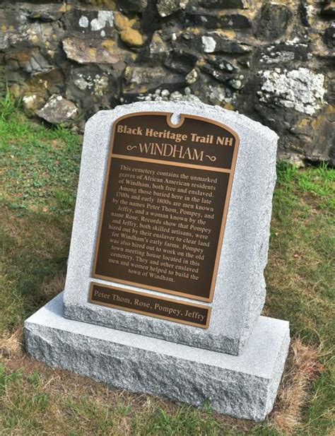 Cemetery marker officially dedicated to honor lives of Windham slaves ...