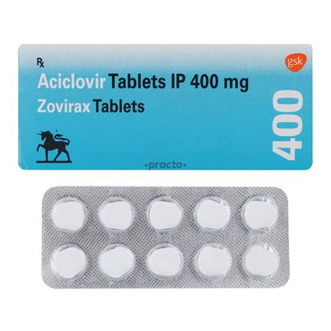 Zovirax 400 MG Tablet - Uses, Dosage, Side Effects, Price, Composition | Practo