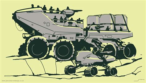 Jamie Martin - 'The Landship' - concept vehicle sketches