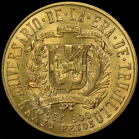 Dominican Republic 30 Pesos 1955 - Coins and collectables