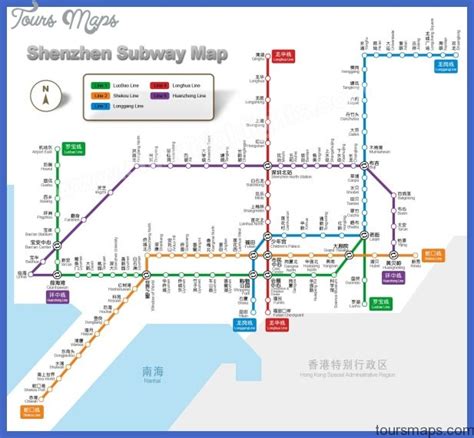 Shenzhen Metro Map - ToursMaps.com