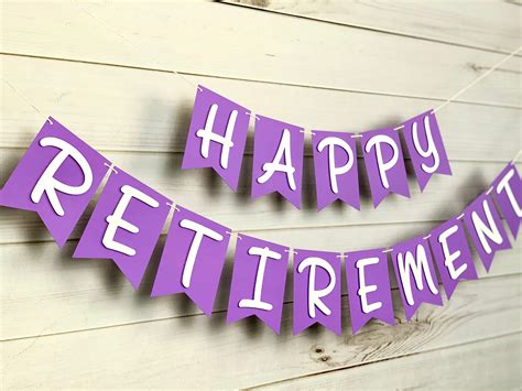 Happy Retirement Banner Congratulations Banner Retirement Sign | Images and Photos finder