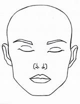 Blank Eye Makeup Template  Printable Calendars AT A GLANCE sketch template
