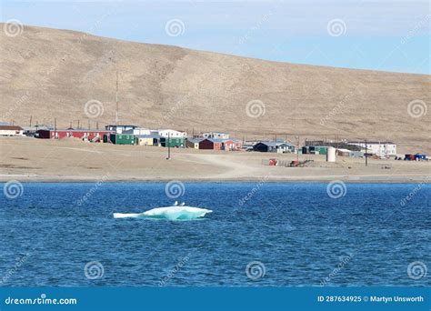 Houses at Resolute Bay, Nunavut, Canada Stock Image - Image of cold ...