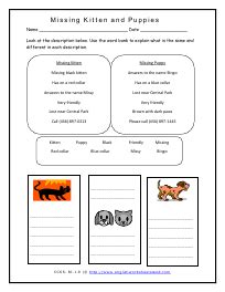 Similarities And Differences Between Texts Worksheets