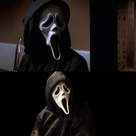 I recreated this shot from Scream 2 with my NECA Ghostface figure, does ...