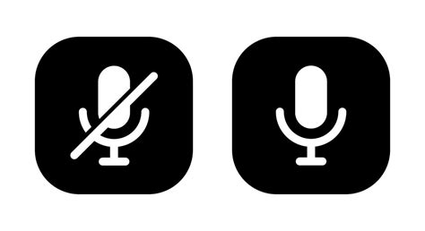 Mute microphone icon vector. Off mic symbol isolated on square background 23815790 Vector Art at ...