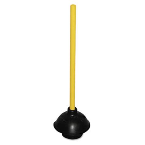 Toilet Plunger 5-1/2" with 18" Plastic Handle - Gopher Industrial - Gopher Industrial