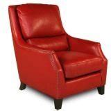 Red Leather Accent Chair - Home Furniture Design