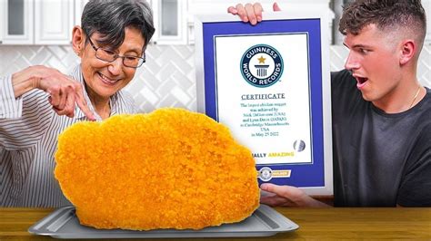 Cambridge chef beats Guinness World Record for World's Largest Chicken Nugget | Boing Boing