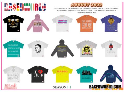 New LIL B Merch at BASEDWORLD.COM! : r/ThankYouBasedGod