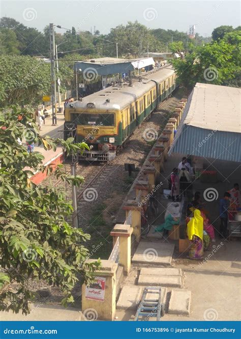 Railway Station of a Small Town in India Editorial Photo - Image of ...