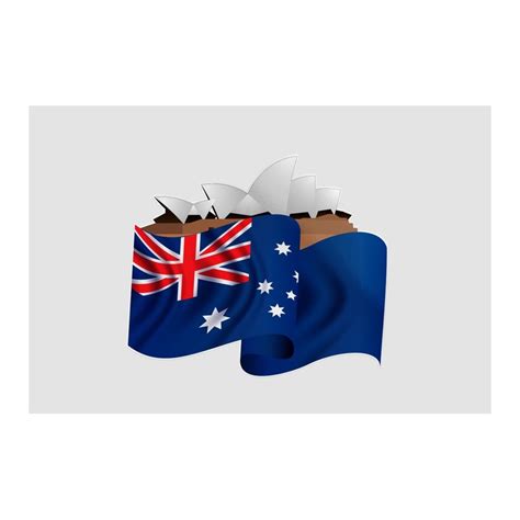 Australia Flag Style 10 Sticker - DecalsHouse