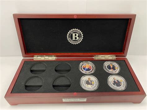 BRADFORD EXCHANGE BOX COIN COLLECTION LABELED 'PRESIDENT OBAMA LEGACY ...