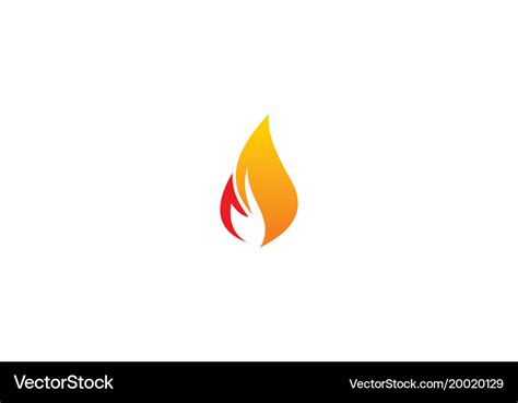 Fire flame logo Royalty Free Vector Image - VectorStock