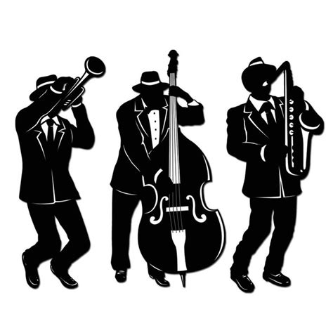 Jazz Musician Cutouts 18" | Jazz party, Jazz musicians, Jazz