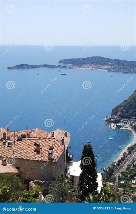 Eze Village stock image. Image of azur, famous, hill, ancient - 5353113