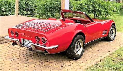 Red-on-red 1968 Corvette convertible restored to original