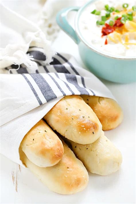 Easy Homemade Breadsticks Recipe - Yummy Healthy Easy