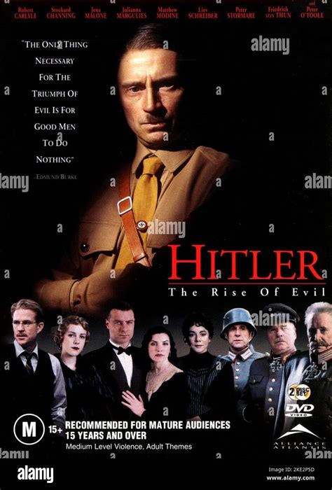 HITLER: THE RISE OF EVIL, ROBERT CARLYLE DVD COVER, 2003 Stock Photo ...