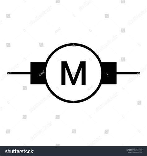 Electric Symbol Motor Vector Illustration 스톡 벡터(로열티 프리) 1967012797 | Shutterstock