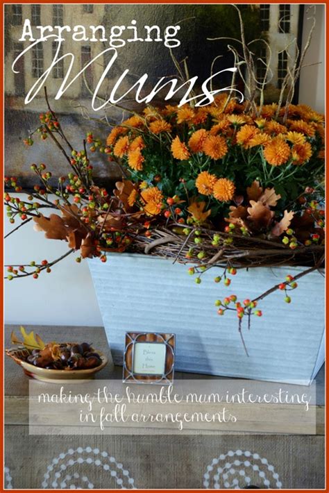 MAKING AN INTERESTING MUM ARRANGEMENT FOR FALL - StoneGable