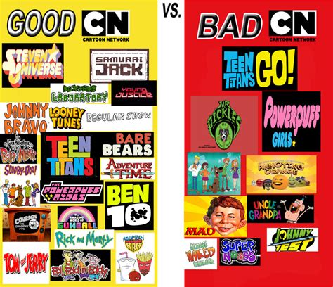 Good CN Shows vs Bad CN Shows by johnfanart101 on DeviantArt