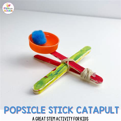 How to Make a Popsicle Stick Catapult for Kids - Fun with Mama