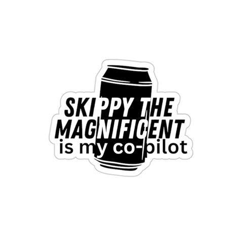 White Skippy the Magnificent is My Co-pilot Sticker, Expeditionary Force Decal, Exforce Vinyl ...