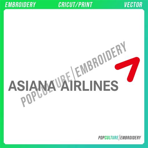 Asiana Airlines Logo New • Pop Culture Embroidery • Asiana Airlines ...