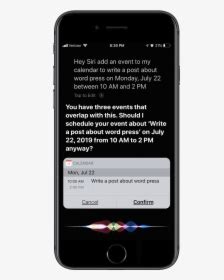 Adding A Google Calendar Event With Siri, HD Png Download - kindpng