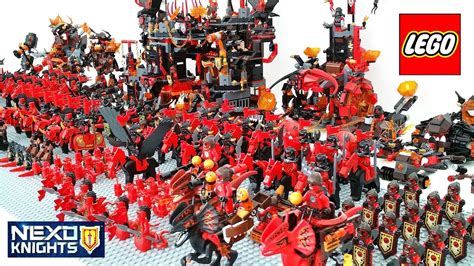 Epic LEGO Nexo Knights Lava Monsters Army Build w/ Jestro General Magmar Lavaria - YouTube