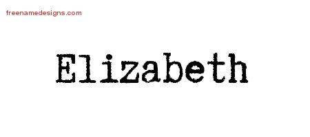 elizabeth Archives - Free Name Designs