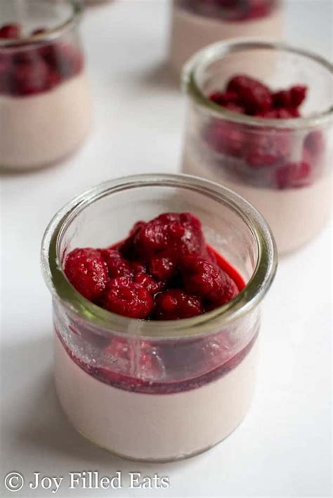 Raspberry Panna Cotta - Keto, Low Carb, EASY | Joy Filled Eats